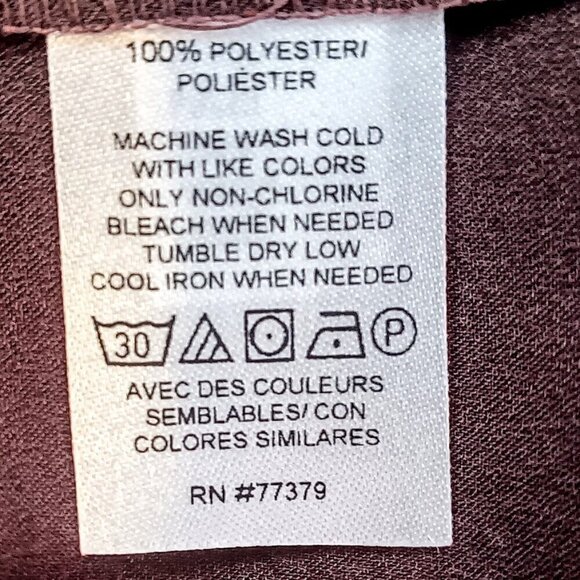 Ann Taylor Brown Pleated Ruffle Neck Tunic Top NWT - Picture 5 of 6